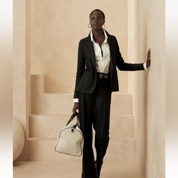 Banana Republic Unstructured Blazer | Black Wool Blazer Jacket #772740 #774065 - Picture 3 of 10